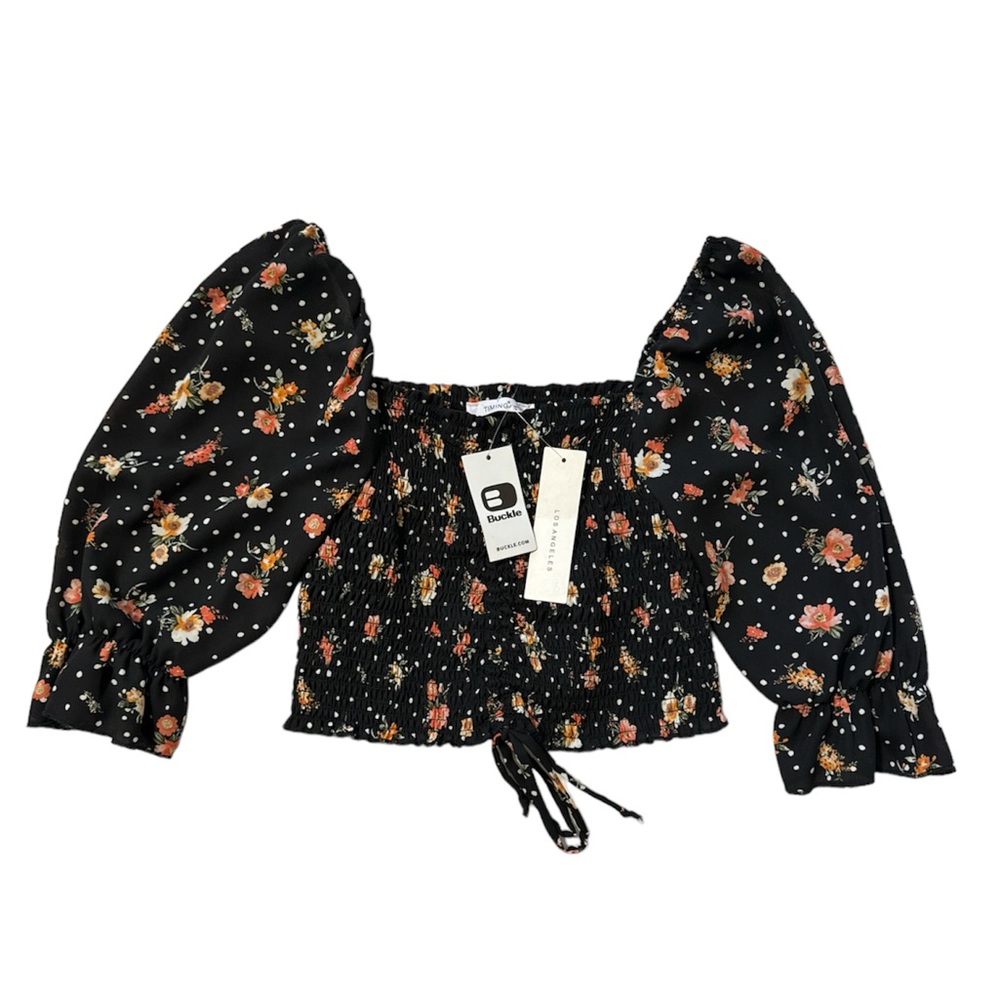 Floral smocked top